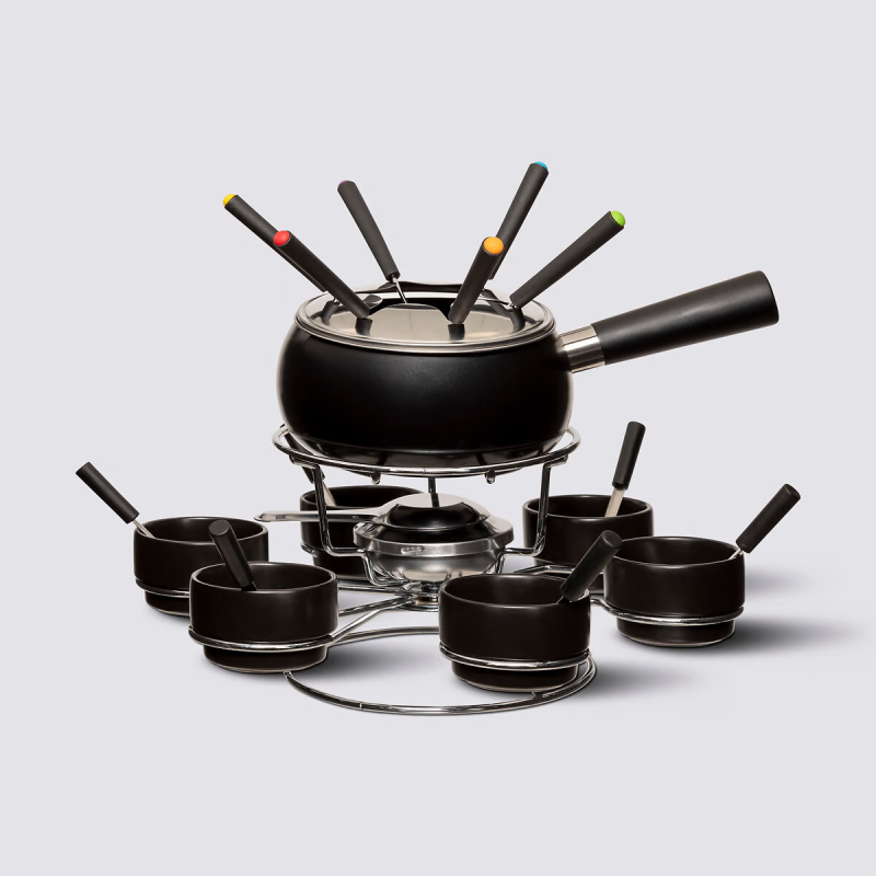 Service À Fondue Avec Plateau Tournant 23 Pièces Pour 6 Personnes Secret De Gourmet