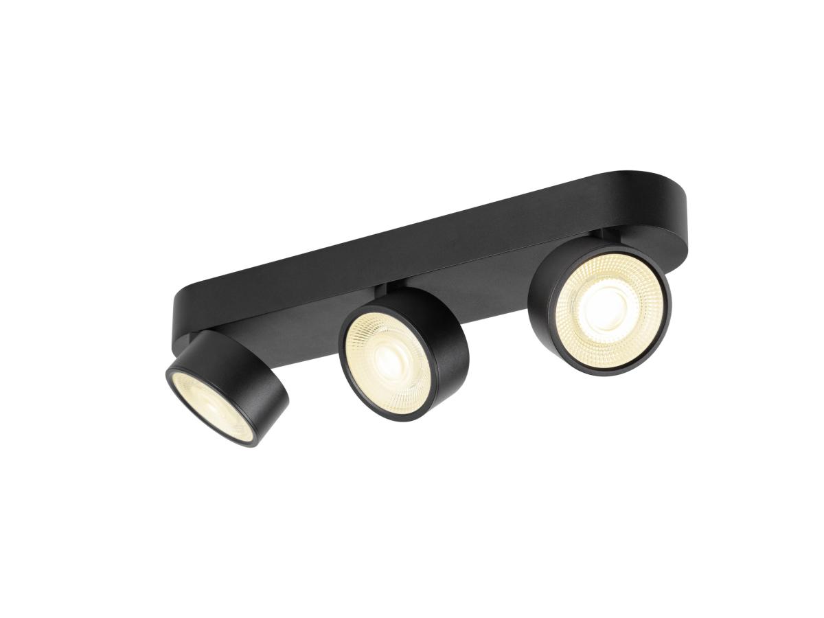 Plafonnier Et Applique Kalu 2.0 Intérieur Triple Noir 28w 3000k Phase - Slv - 1010273