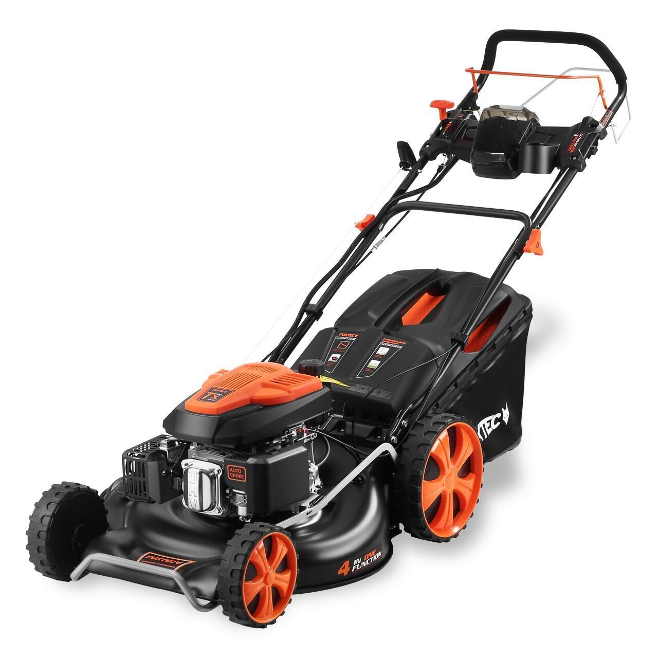 Tondeuse Thermique Autotractée Démarrage Électrique Vitesse Réglable 196cm3 53cm - Fuxtec Fx-rm5396espro - 6cv 70l