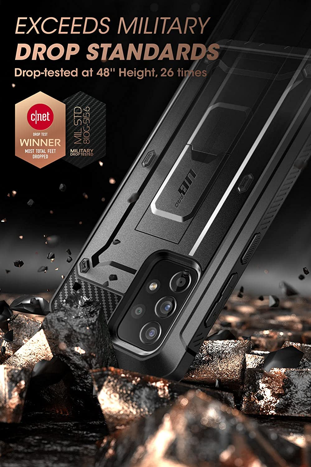 Coque Pour Samsung Galaxy A53 5g Multicouche Unicorn Beetle Pro Noir Supcase