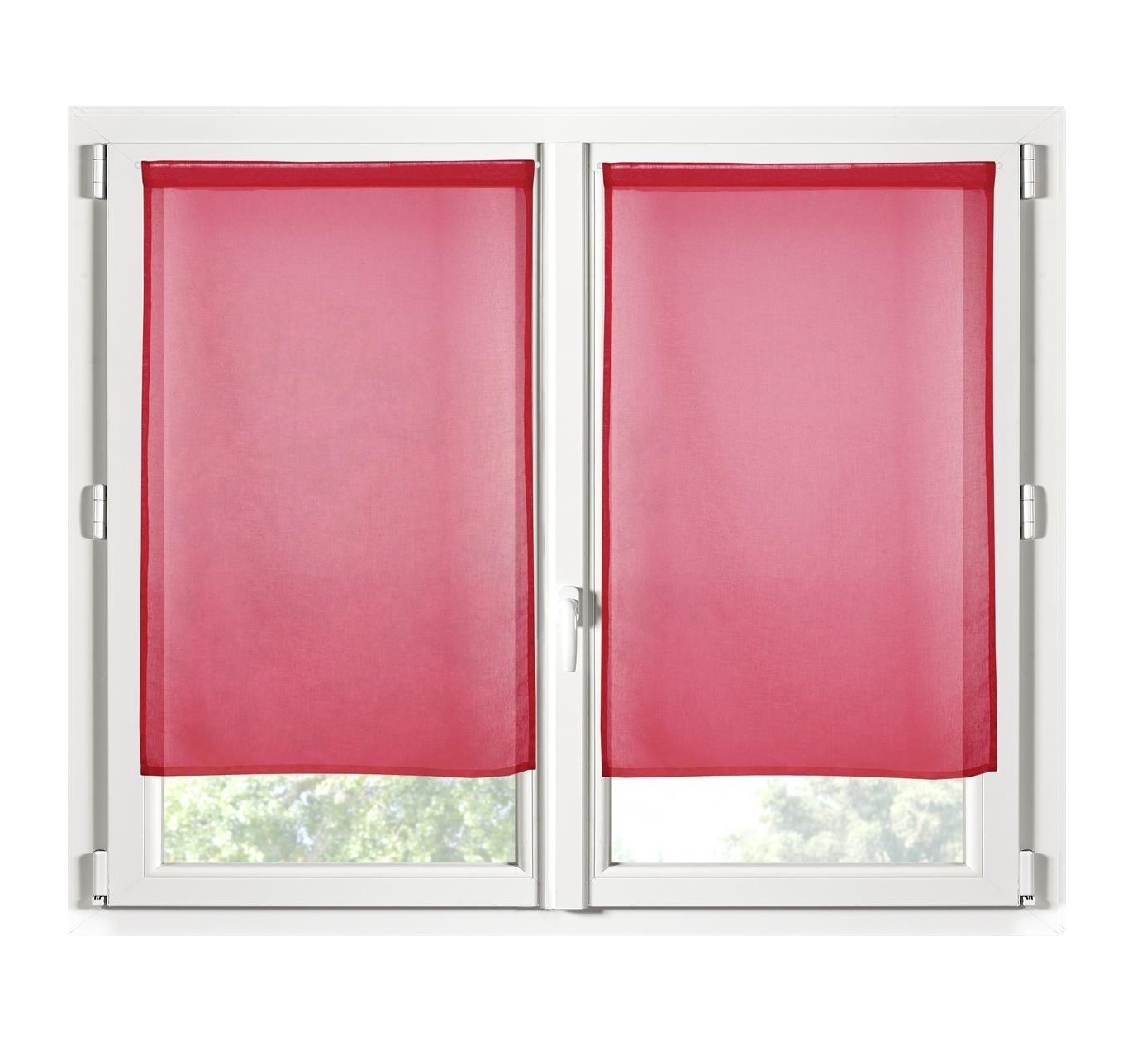 Paire De Rideaux Voile Uni Brise Bise