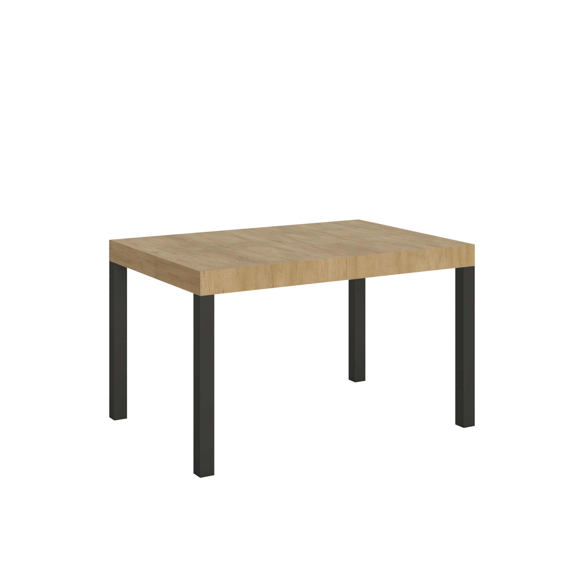 Table Extensible 90x140/244 Cm Everyday Chêne Nature Structure Anthracite