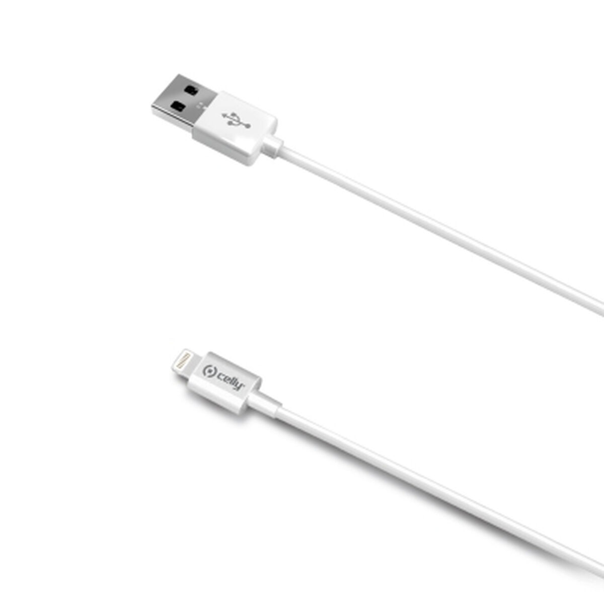 Câble Usb Vers Lightning Celly Usbip52m 2 M Blanc