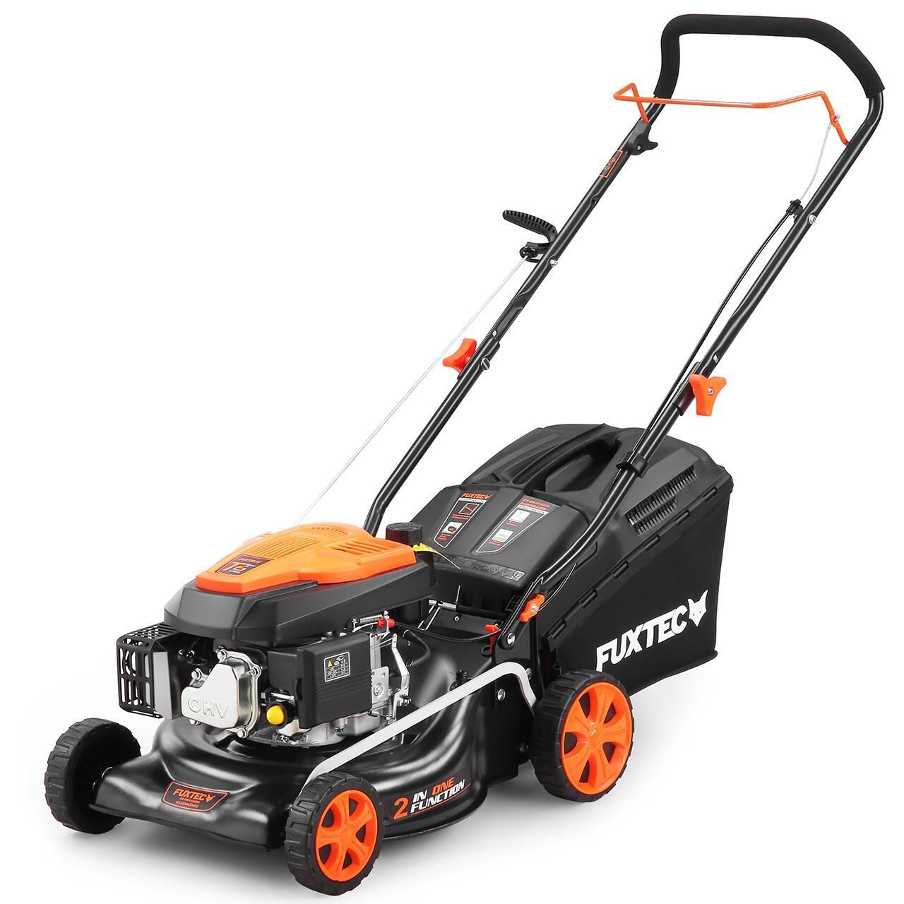 Tondeuse À Gazon Thermique Poussée Fuxtec Fx-rm4346eco - 42 Cm - 146 Cm³ - 3,5 Cv - Easy Clean