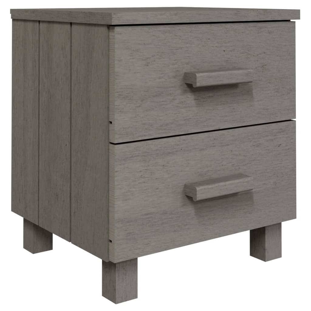 Table De Chevet Avec Deux Tiroirs 40 X 35 X 44,5 Cm Bois Pin Dec034073