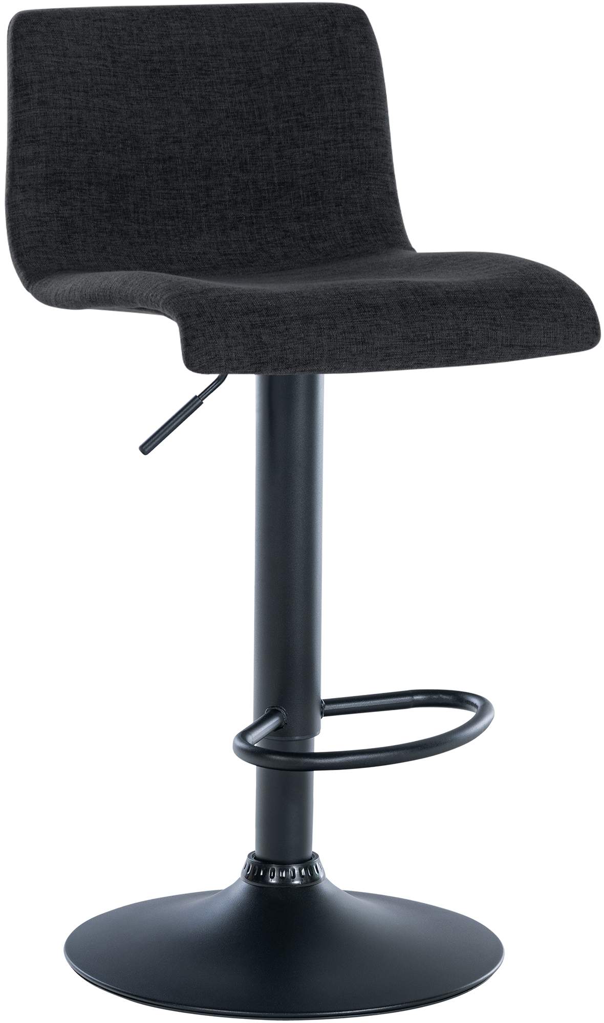 Tabouret De Bar Branford Tissu Noir