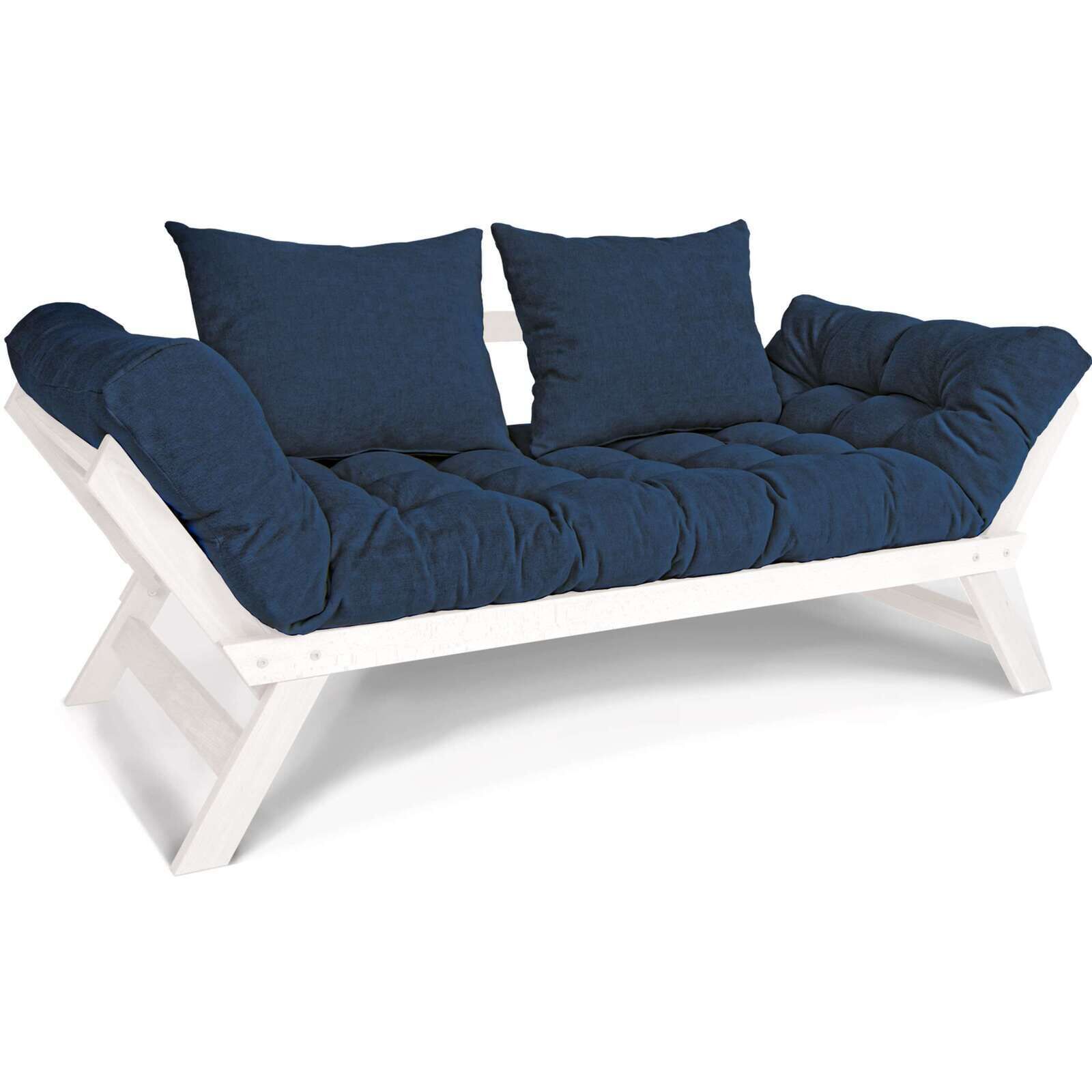 Canapé Lit Allegro - 80 X 203 Cm - Bois Clair Et Marron