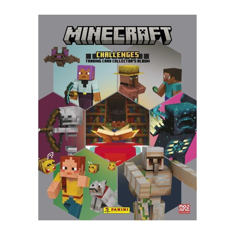 Pack De Démarrage - Panini - Minecraft Tc 4 - Starter Pack - Classeur + 2 Pochettes + 1 Patch + 1 Carte El