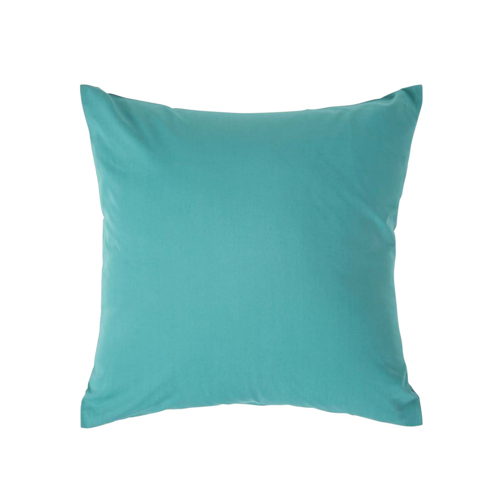 Taie D'oreiller 40x40cm Turquoise Coton Égyptien 200tc Homescapes
