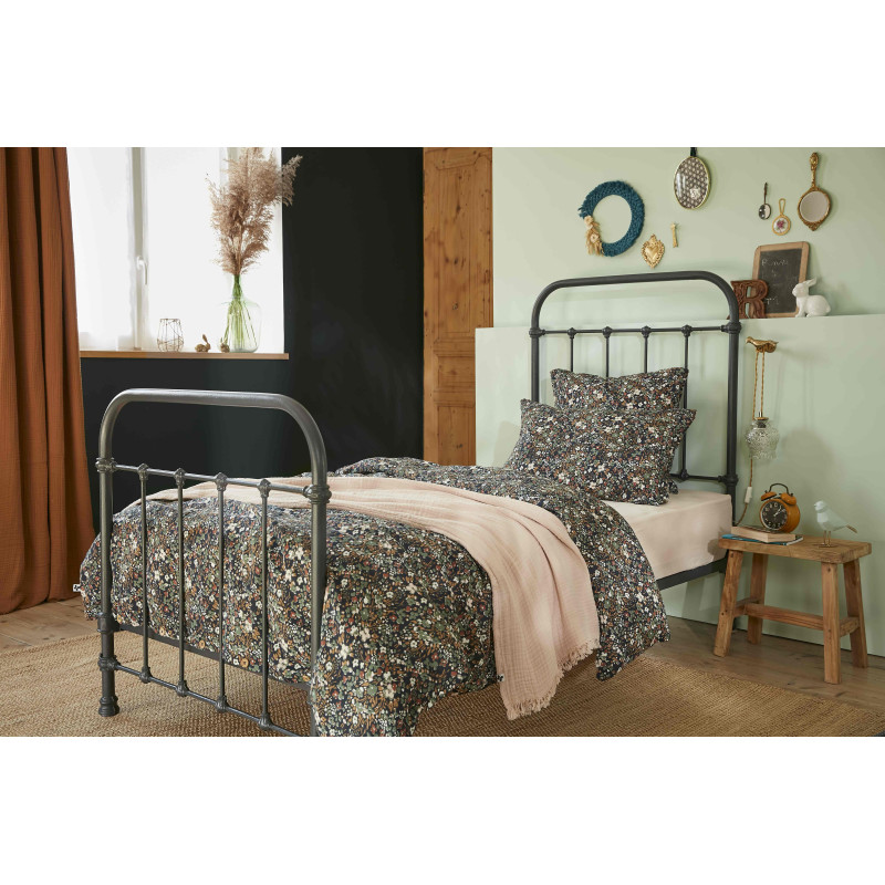 Housse De Couette "capucine" Toutes Dimensions "gaze De Coton" L'effet Papillon