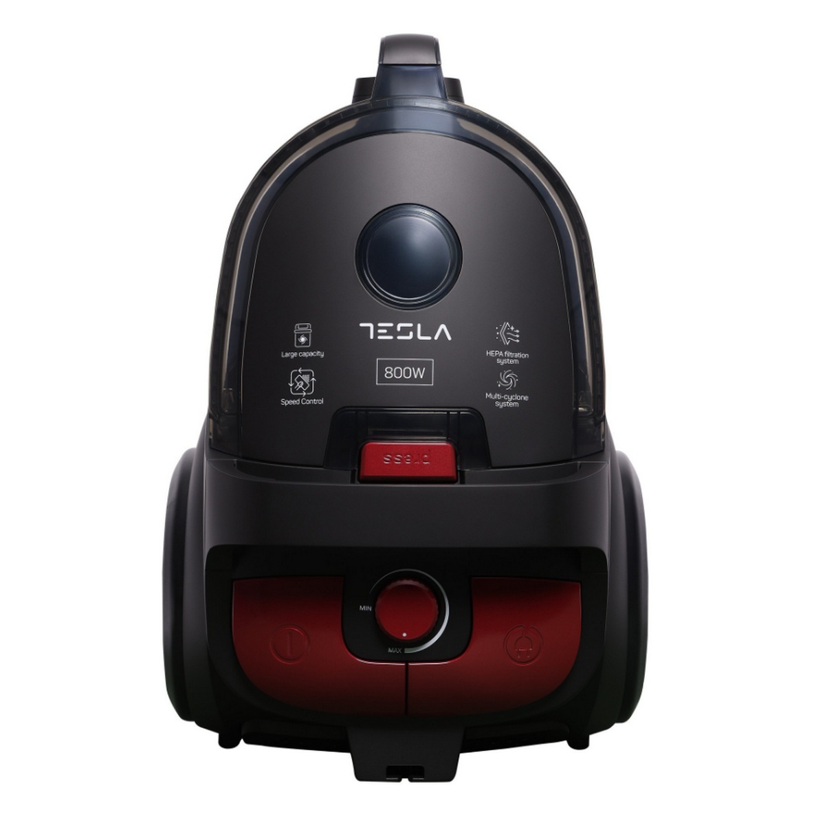 Aspirateur Sans Sac 83db 800w Gris/rouge Tesla Bgl501eu