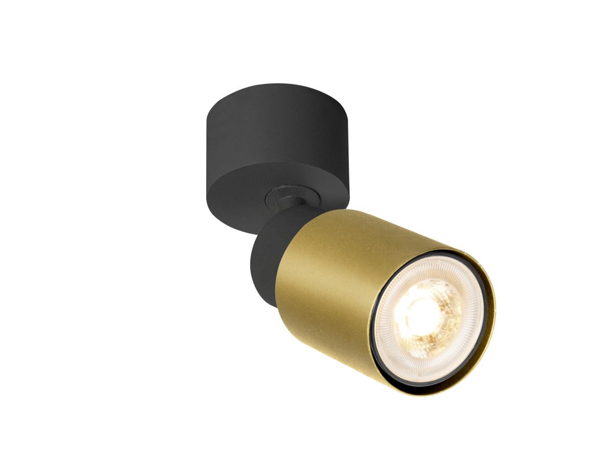 Applique Et Plafonnier Puri 2.0 Tube Intérieur Simple 6w Gu10 Noir/or - Slv - 1008285