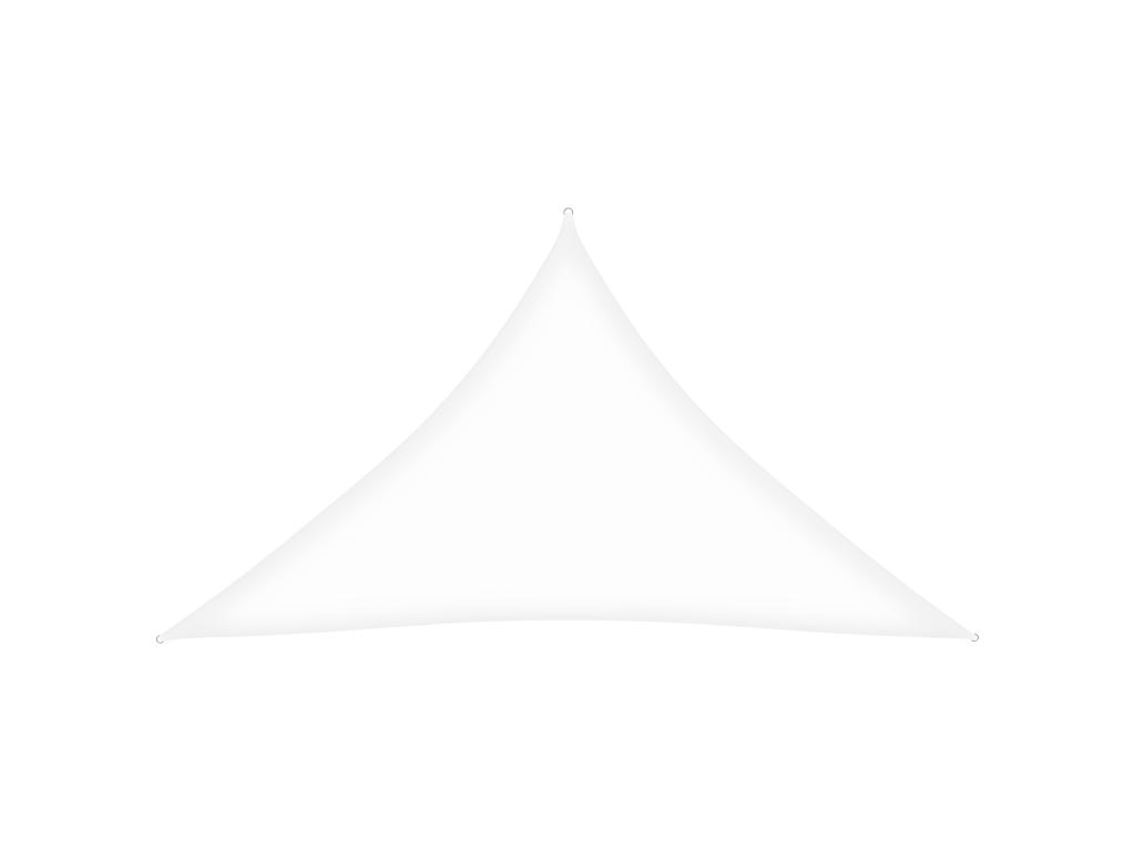 Voile Toile D'ombrage Parasol Tissu Oxford Triangulaire 4 X 4 X 5,8 M Blanc 02_0009875