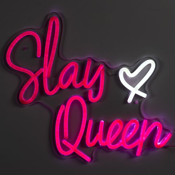 Lampe - The Concept Factory - Slay Queen - Led - Effet Néon - Rose