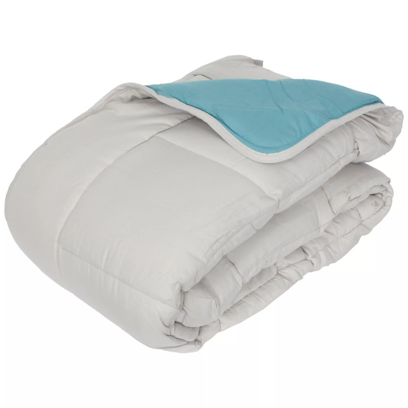 Couette Chaude Bicolore Gamme Microfibre "cocoon Non Feu - Norme Nf En Iso 12952" Toutes Dimensions Toison D'or
