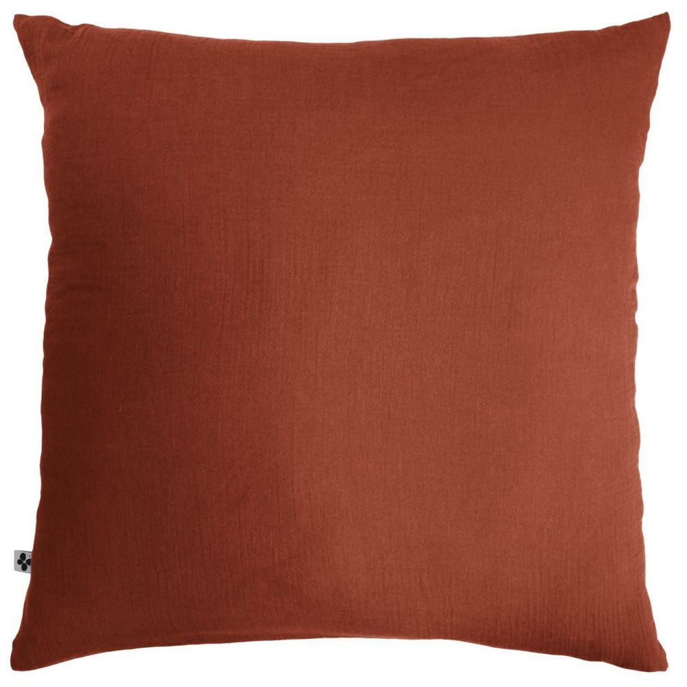 Housse De Rêve Terracotta Orange 60 X 60 Cm Coton