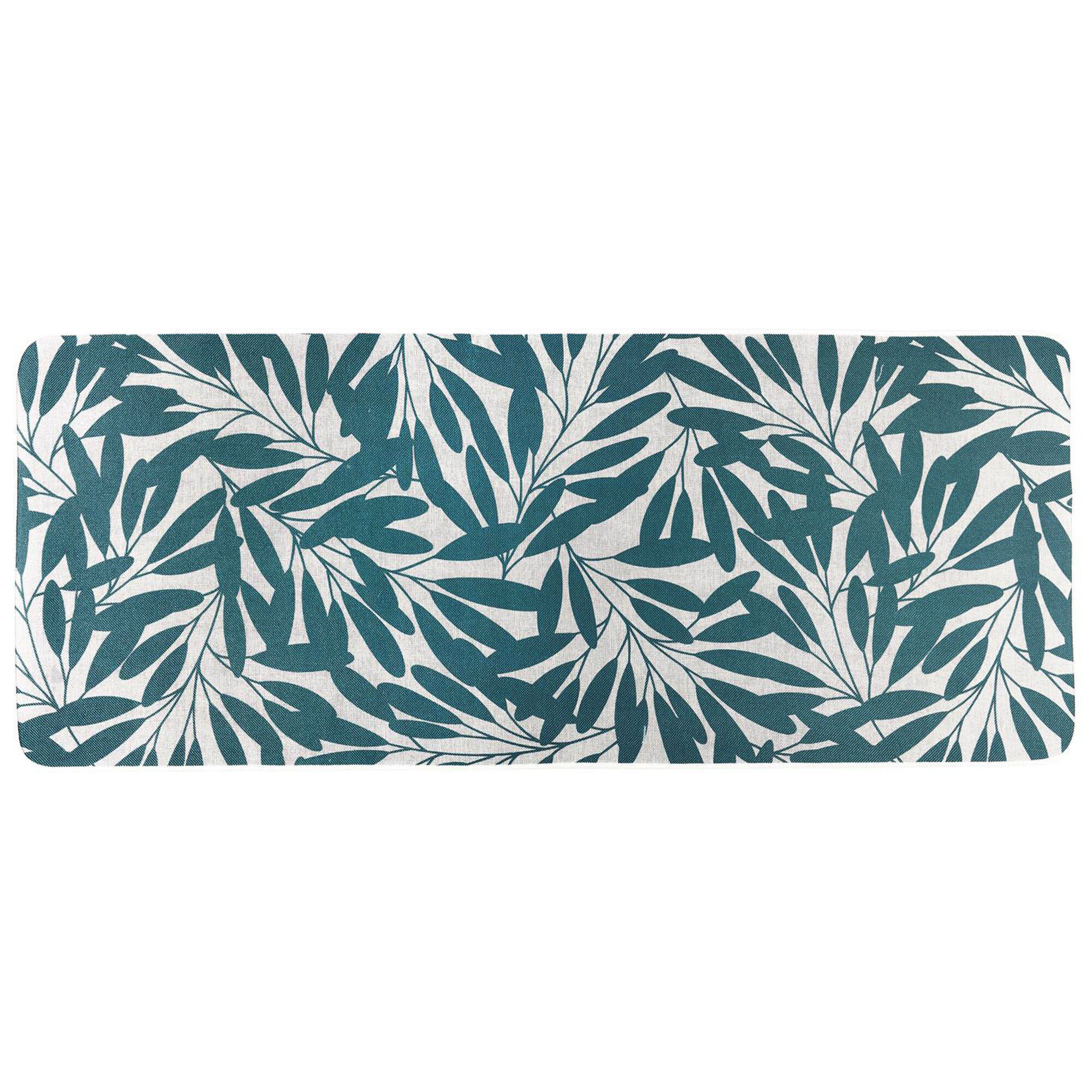 Tapis Caoutchouc Antidérapant Modern 50x120 Cm Vert
