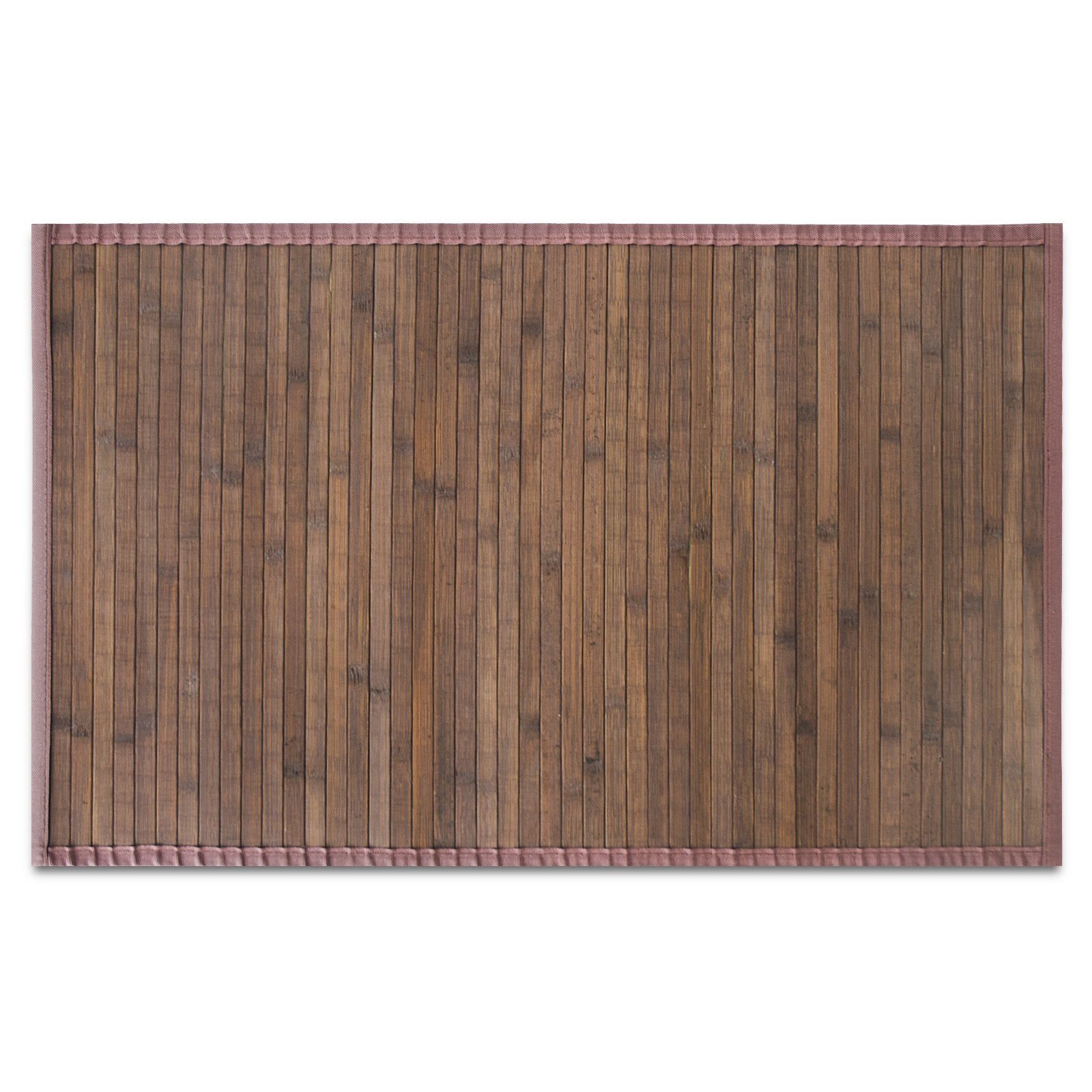 Tapis En Bambou Tibet Enroulable Marron 50 X 80 Cm - Floordirekt