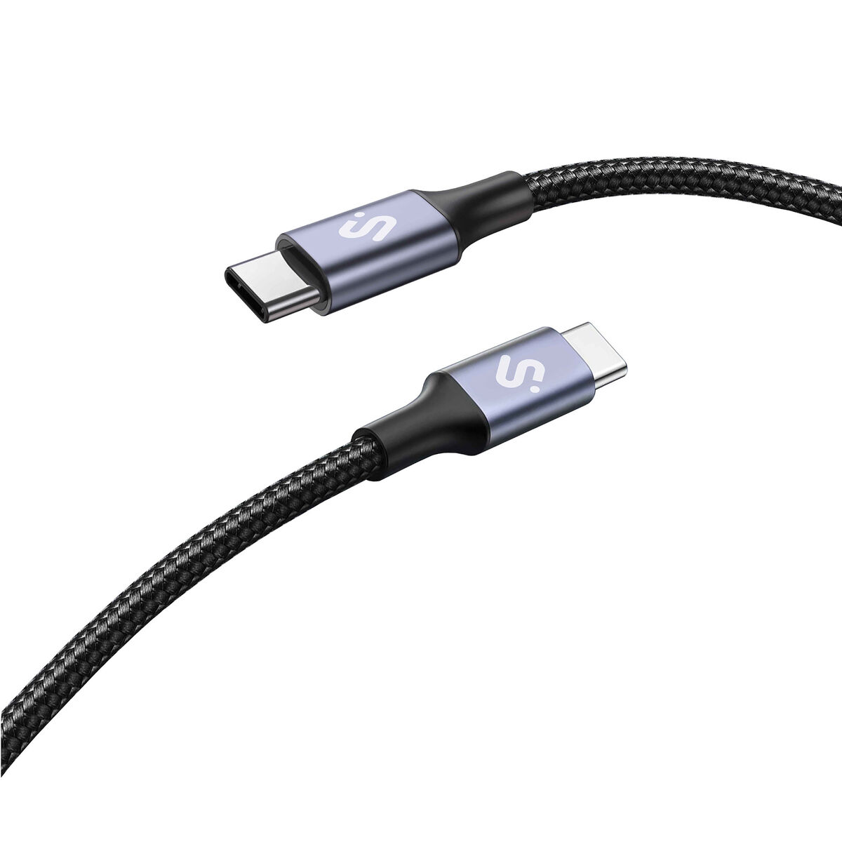 Câble Usb-c Vers Usb-c Subblim Plus Noir 1 M