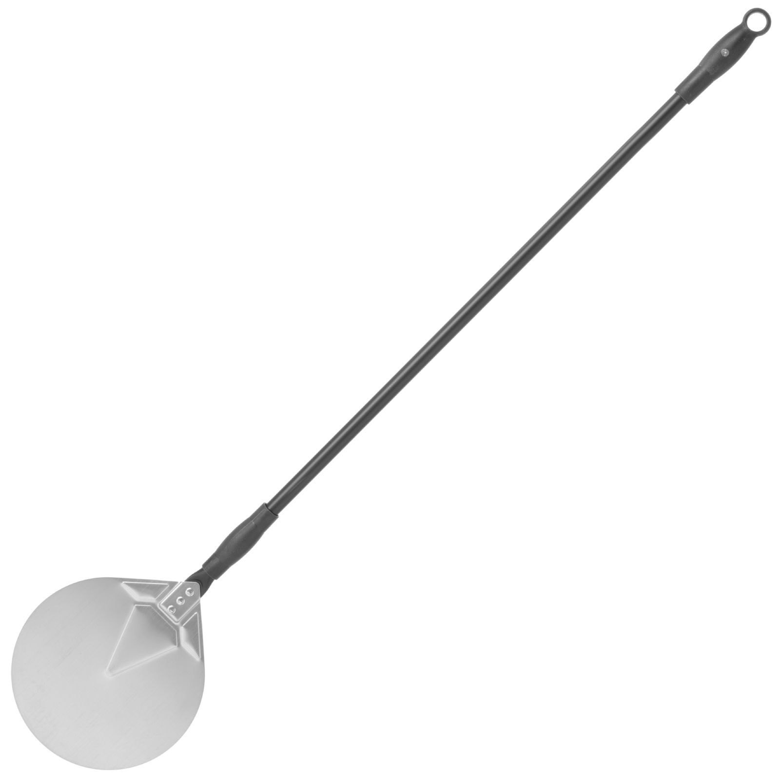Pelle À Pizza Avec Manche Mobile, Ronde, En Acier Inoxydable, Diamètre 230 Mm, Longueur 1200 Mm - Hendi 617182