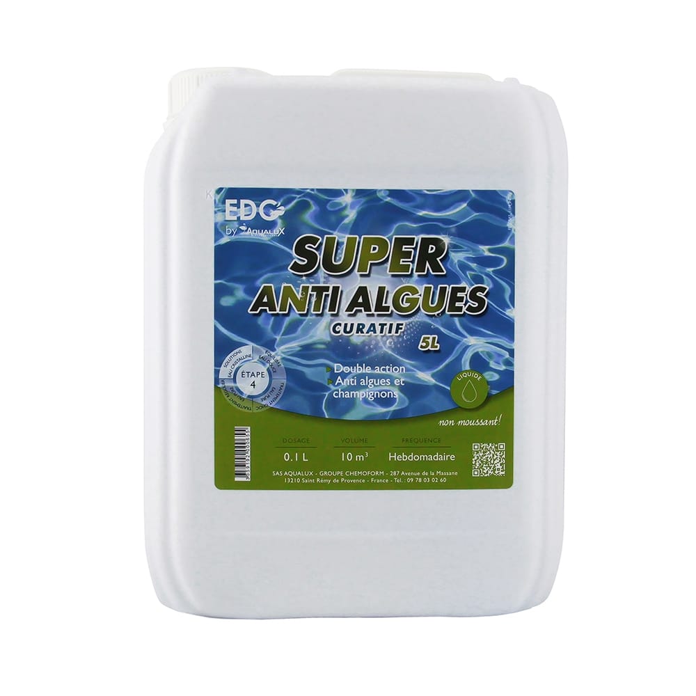 Anti-algues Edg By Aqualux 5 L Vert Plastique