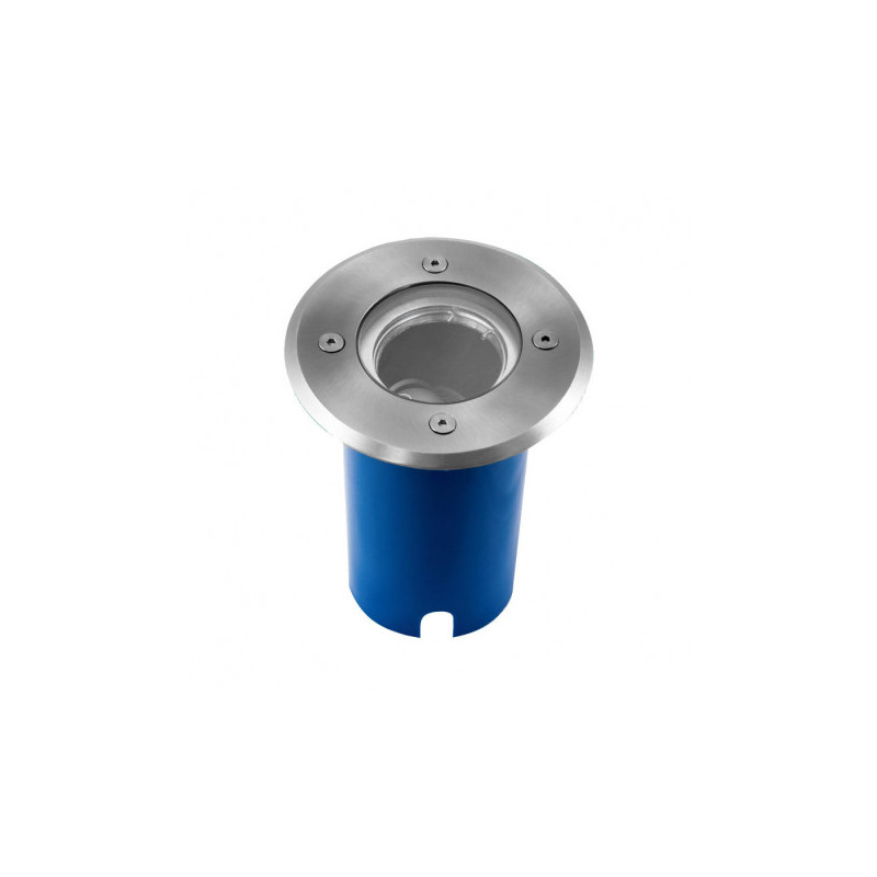 Spot Encastrable Sol + Douilles Gu10/gu5.3 7w (max 35w) Inox 316l Etanche Ip67 Ik09 Ø120mm - Perçage Ø105mm