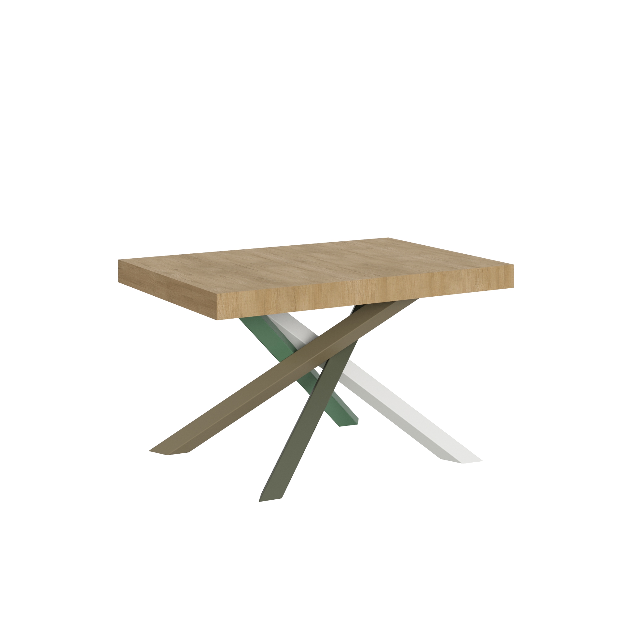 Table Extensible 90x120/224 Cm Volantis Quercia Natura Structure 4/a