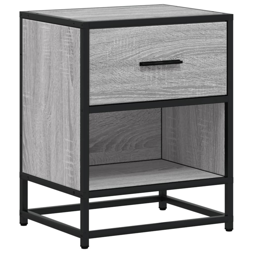 Table De Chevet Avec Tiroir Et Compartiment 40 X 31 X 50 Cm Bois Dec034607