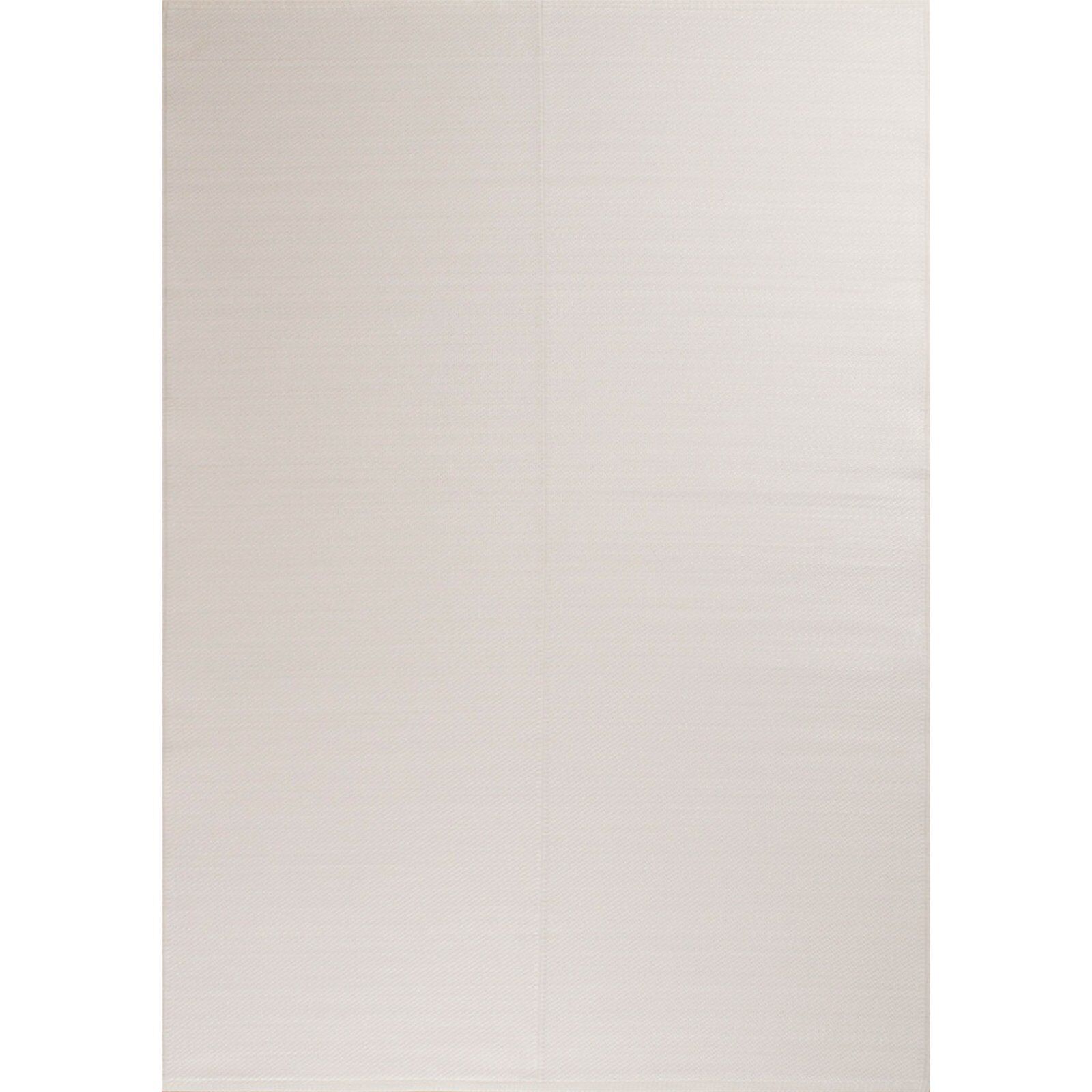 Tapis Extérieur Moderne Blanc Résistant Uv Capri - 120 X 160 Cm
