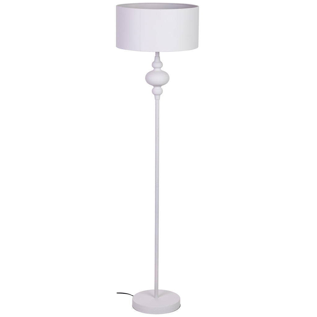 Lampadaire En Métal Blanc 40x40x154h Cm