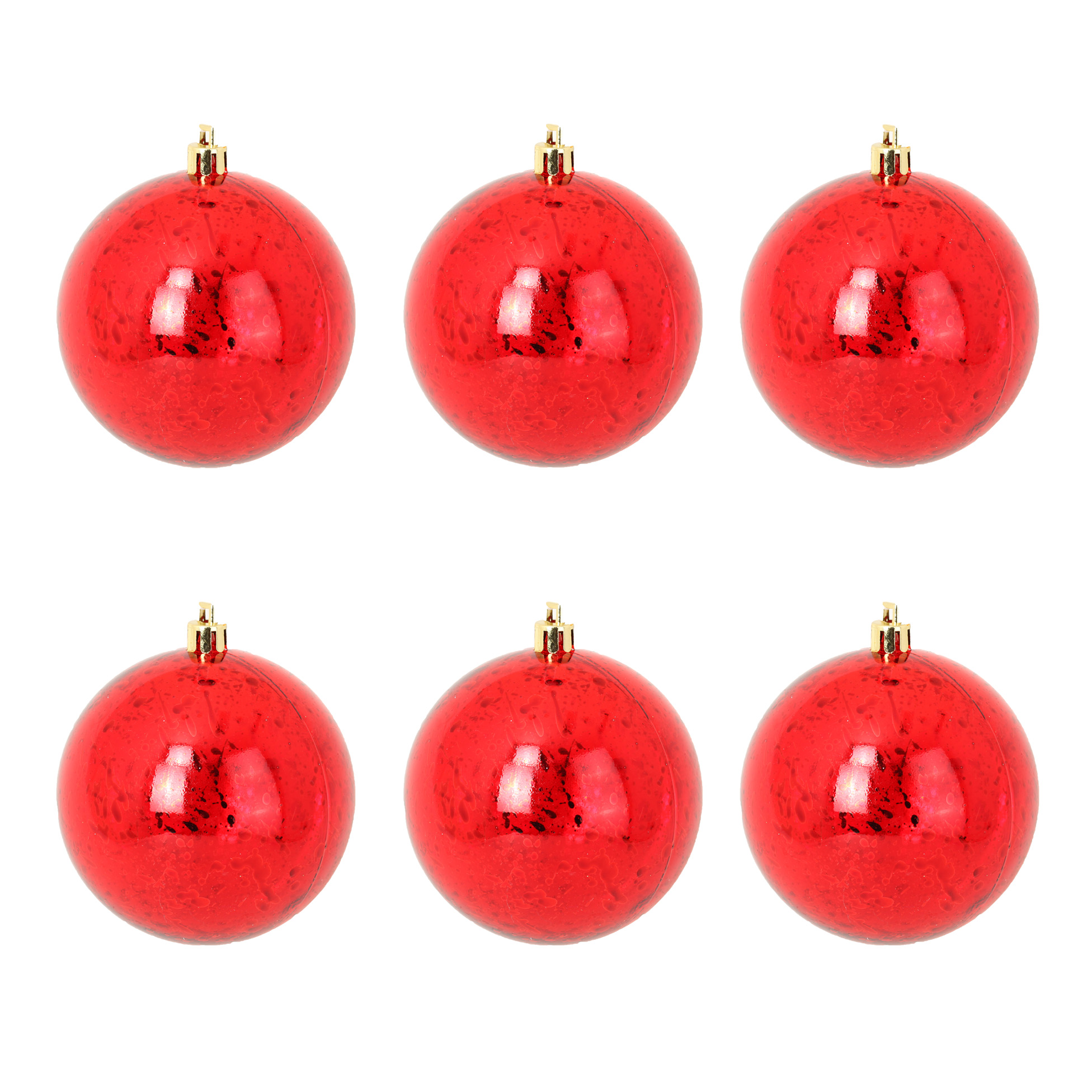Set De 6 Boules De Noel Effet Craquele