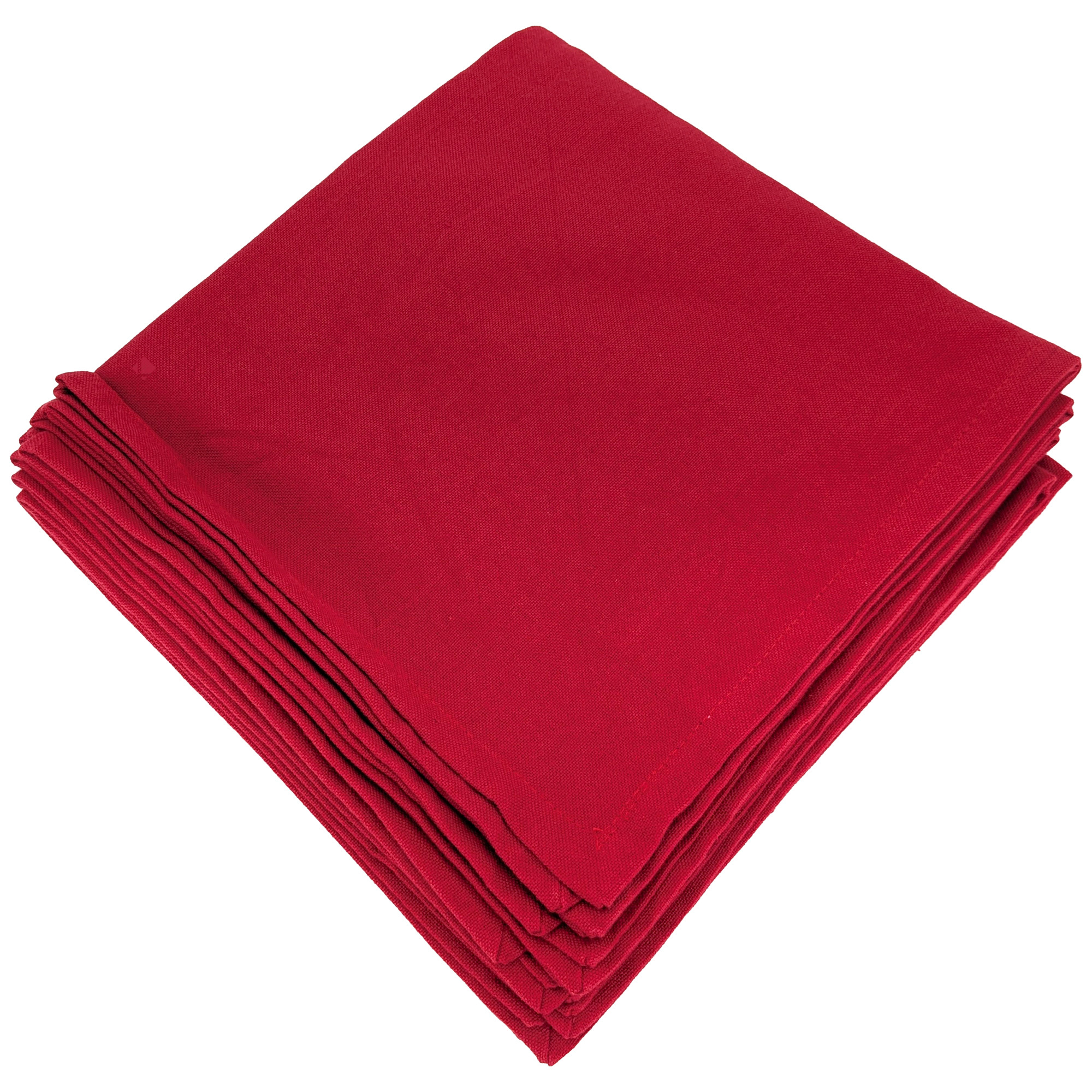 Lot De 6 Serviettes De Table 45x45 Cm Collection Yuco Coton Pavot