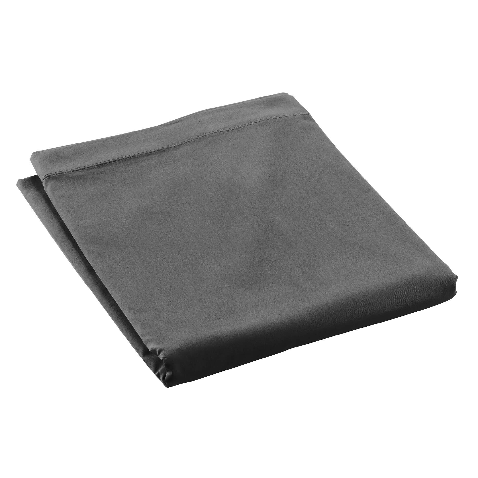 Drap Plat En Percale De Coton Terracotta