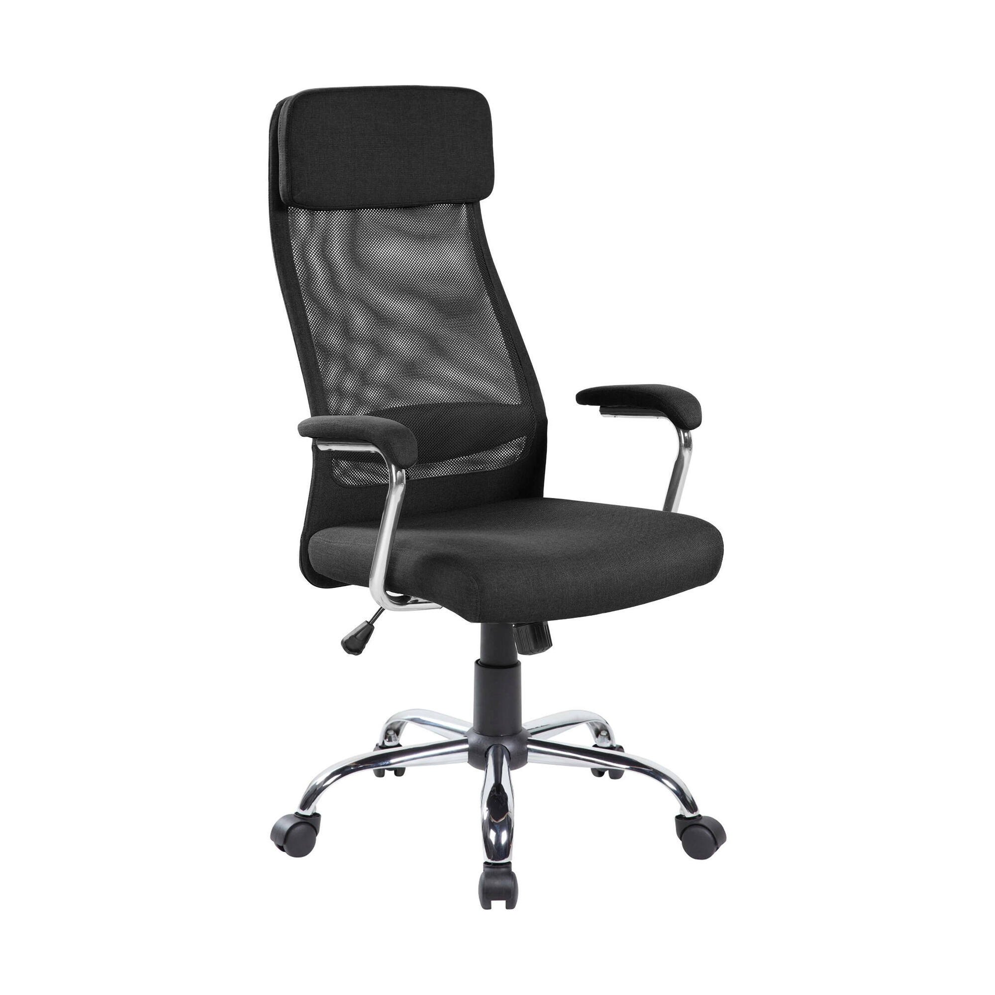 Chaise De Bureau,noir,65x65h125 Cm