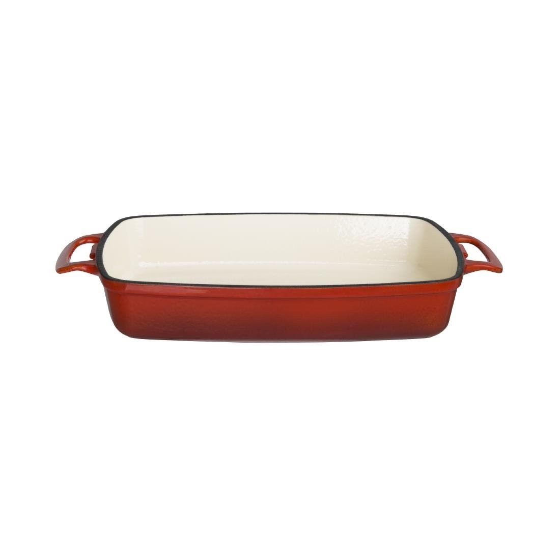 Plat En Fonte Rectangulaire 2.8 L Rouge - Vogue