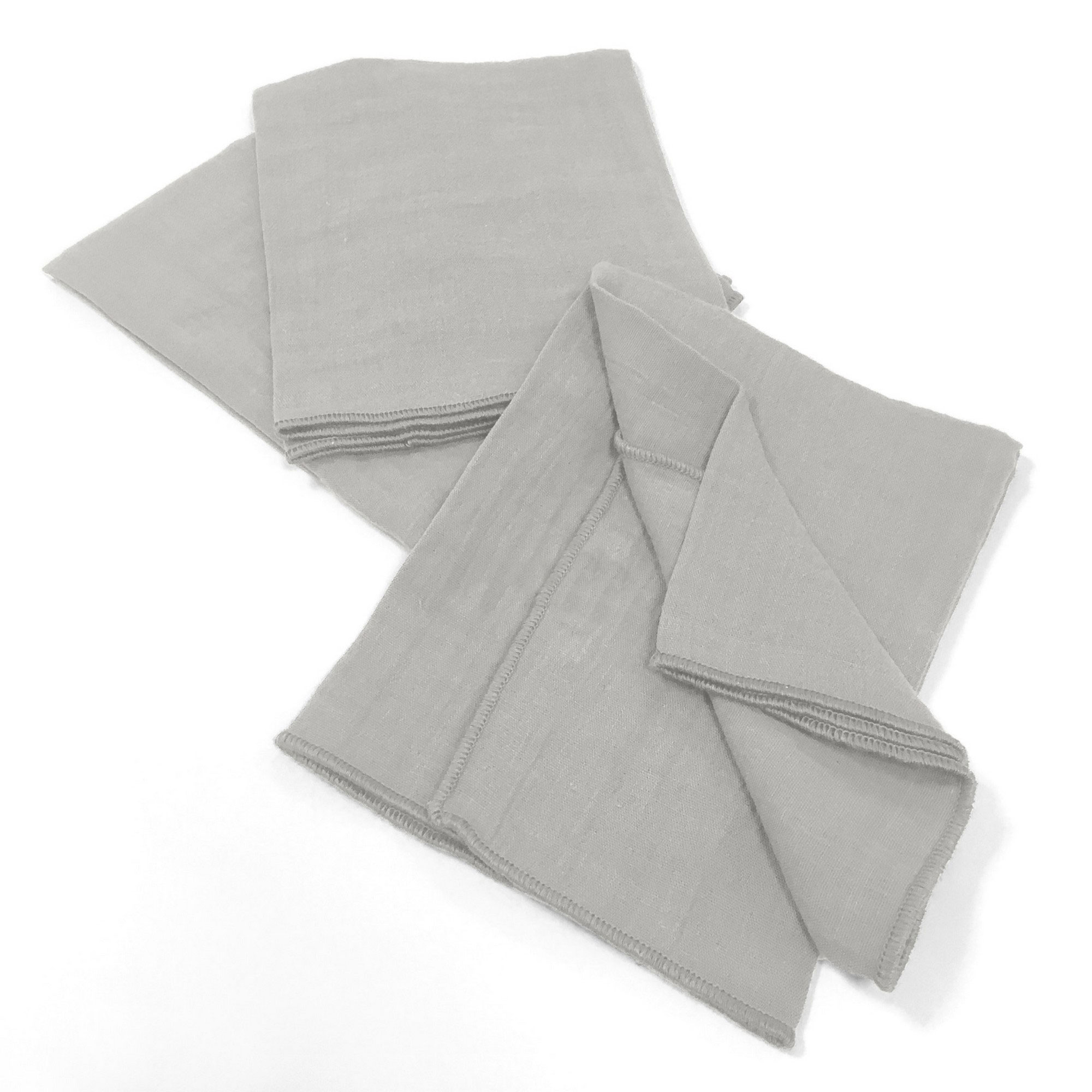 Lot De 3 Serviettes 40x40 Gaze De Coton Nuage