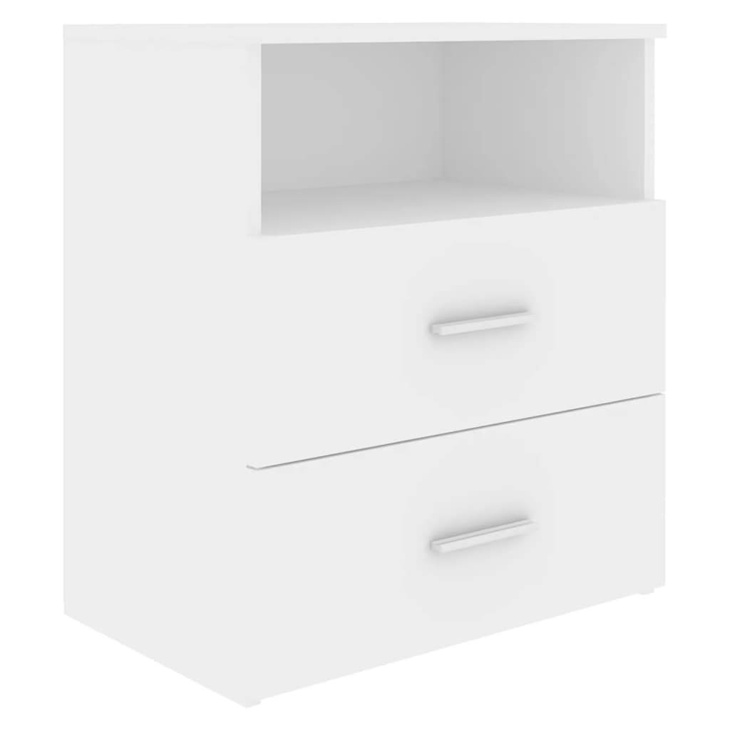 Table De Chevet Petit Meuble D'appoint Avec Tiroirs 50 X 32 X 60 Cm Dec033414