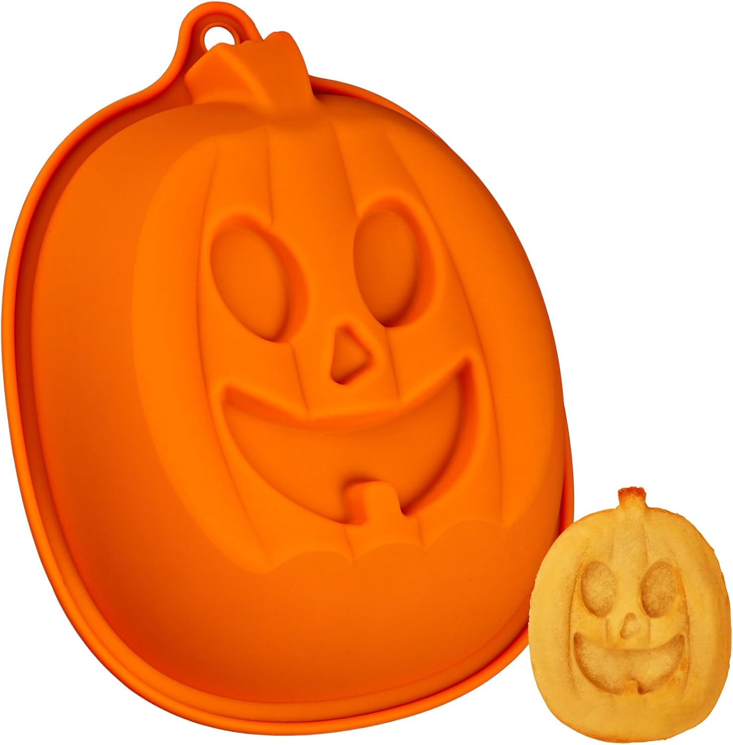 Moule À Gâteau En Silicone En Forme De Citrouille D'halloween - 22,4 Cm