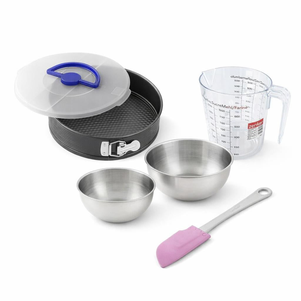 Set Pâtisserie Moule À Manqué 26 Cm, 2 Bols À Mixer, Verre