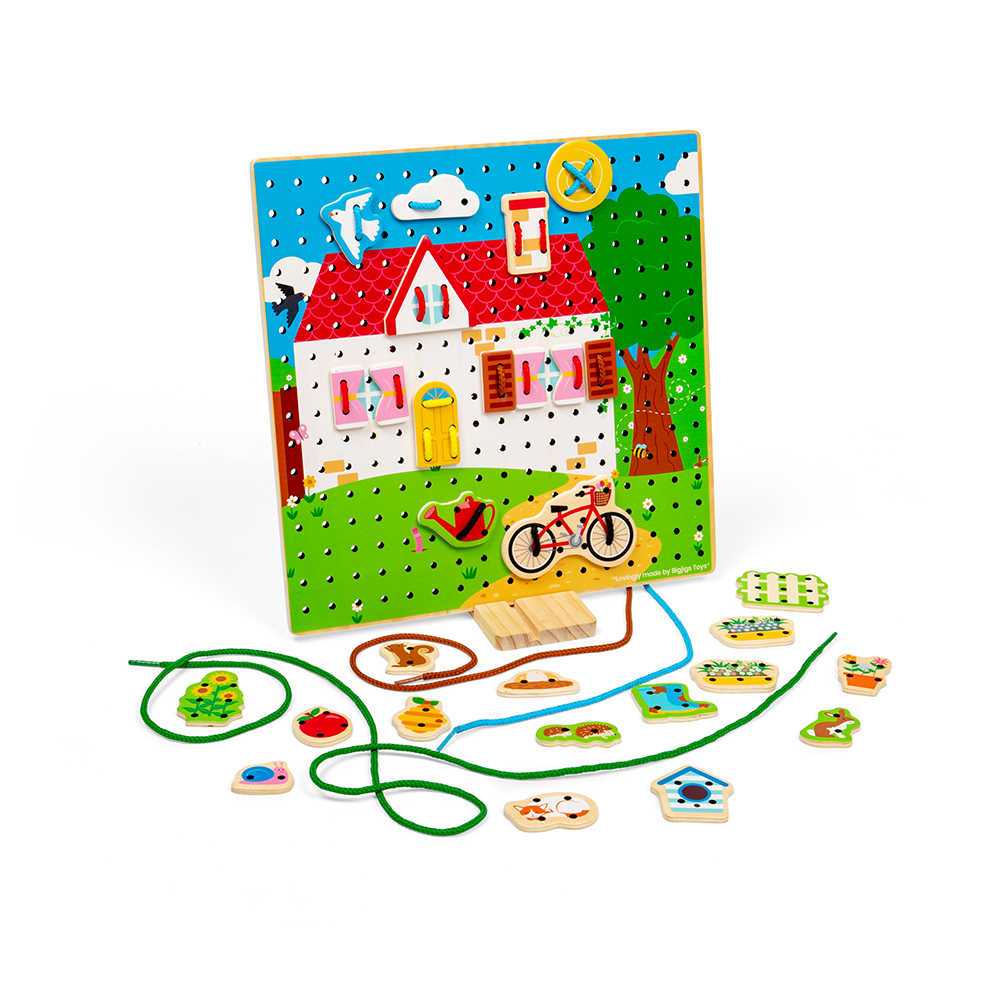 Bigjigs Toys, Jouet Maison En Forme De Dentelle, Adapté Aux ges Dès 3 Ans
