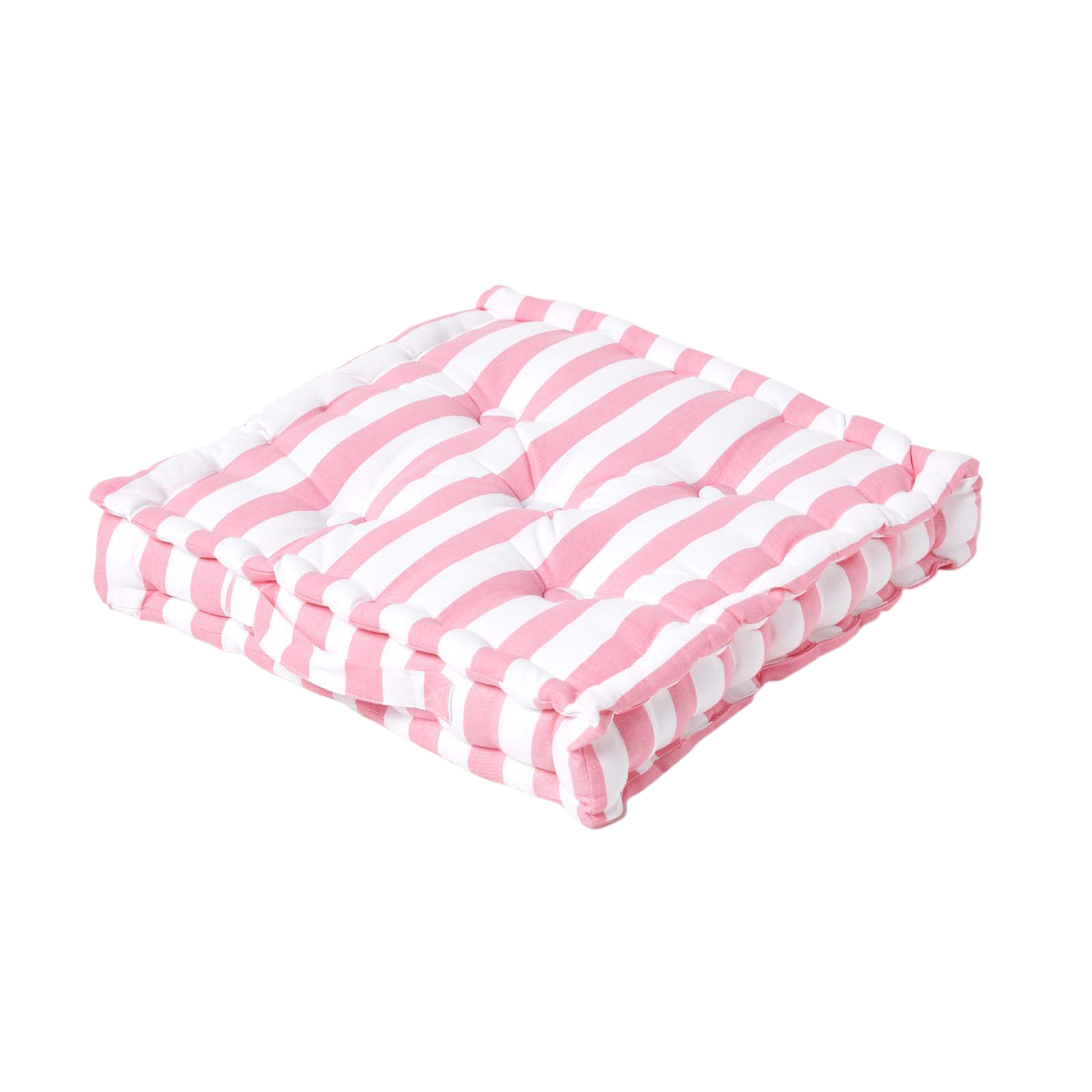 Coussin De Sol Rose Grandes Rayures 40x40cm - Homescapes