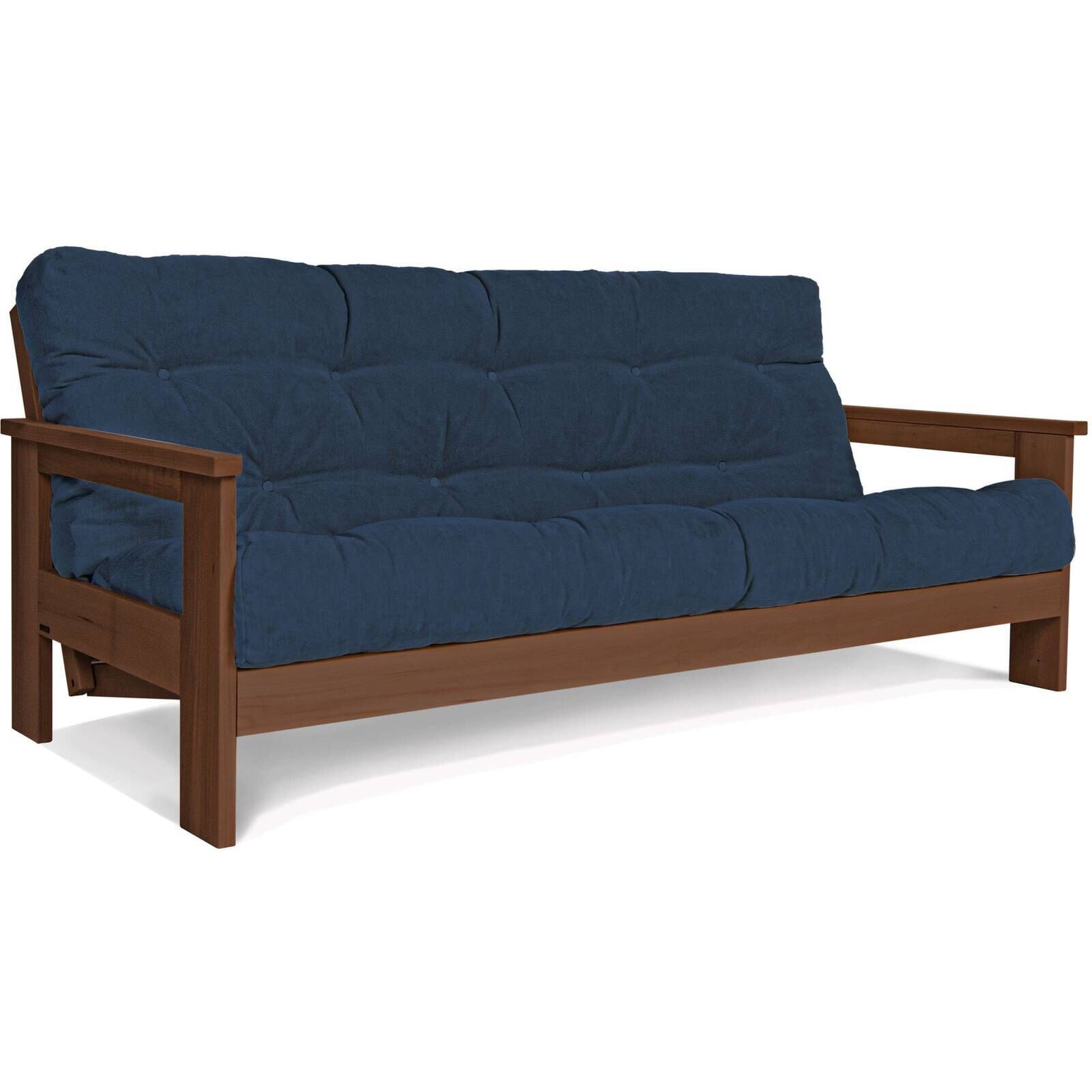 Canapé Lit Mexico - 145 X 200 Cm - Bois Clair Et Beige