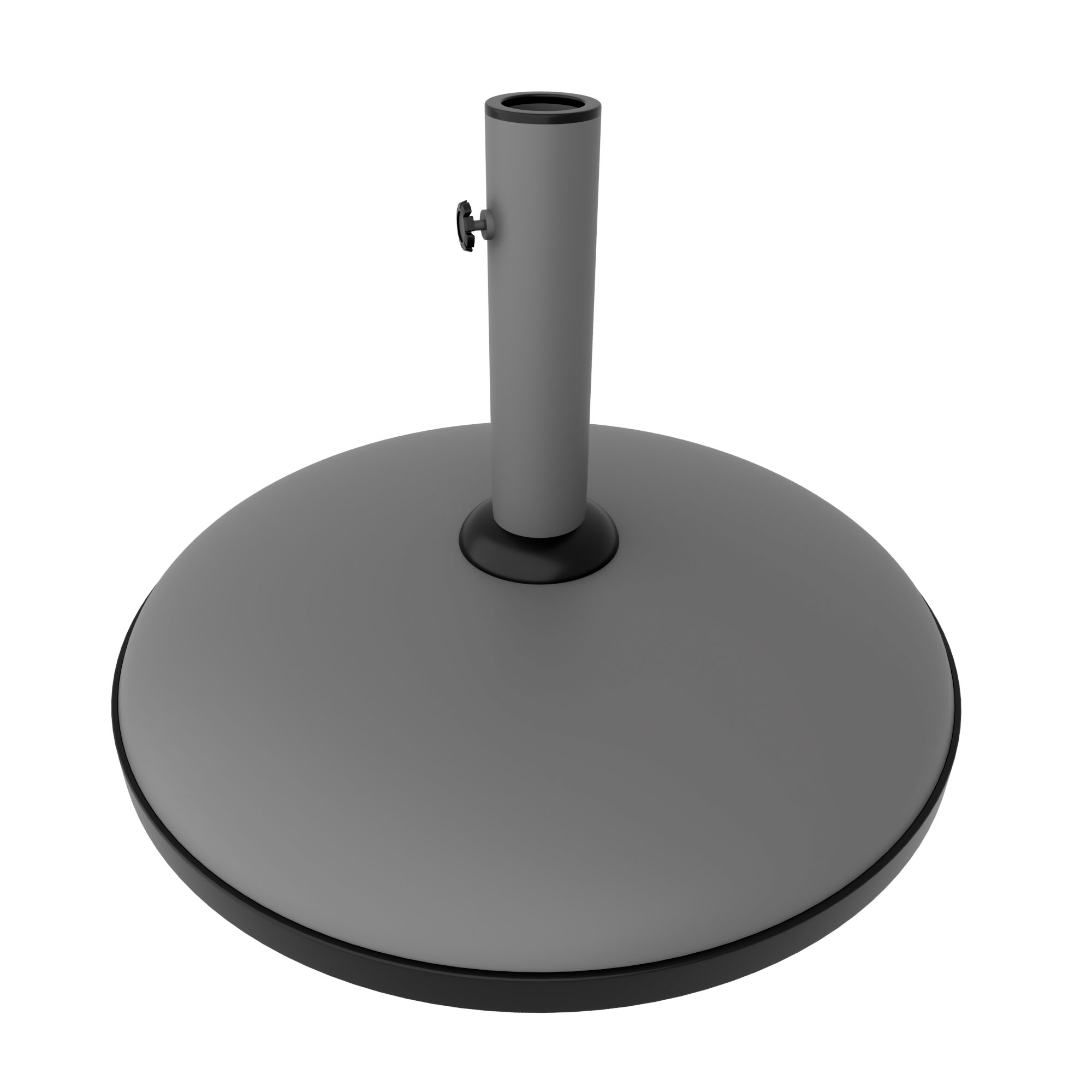 Terra - Socle Pour Parasol De Jardin Rond Diamètre 45 Cm 15 Kg En Ciment Gris