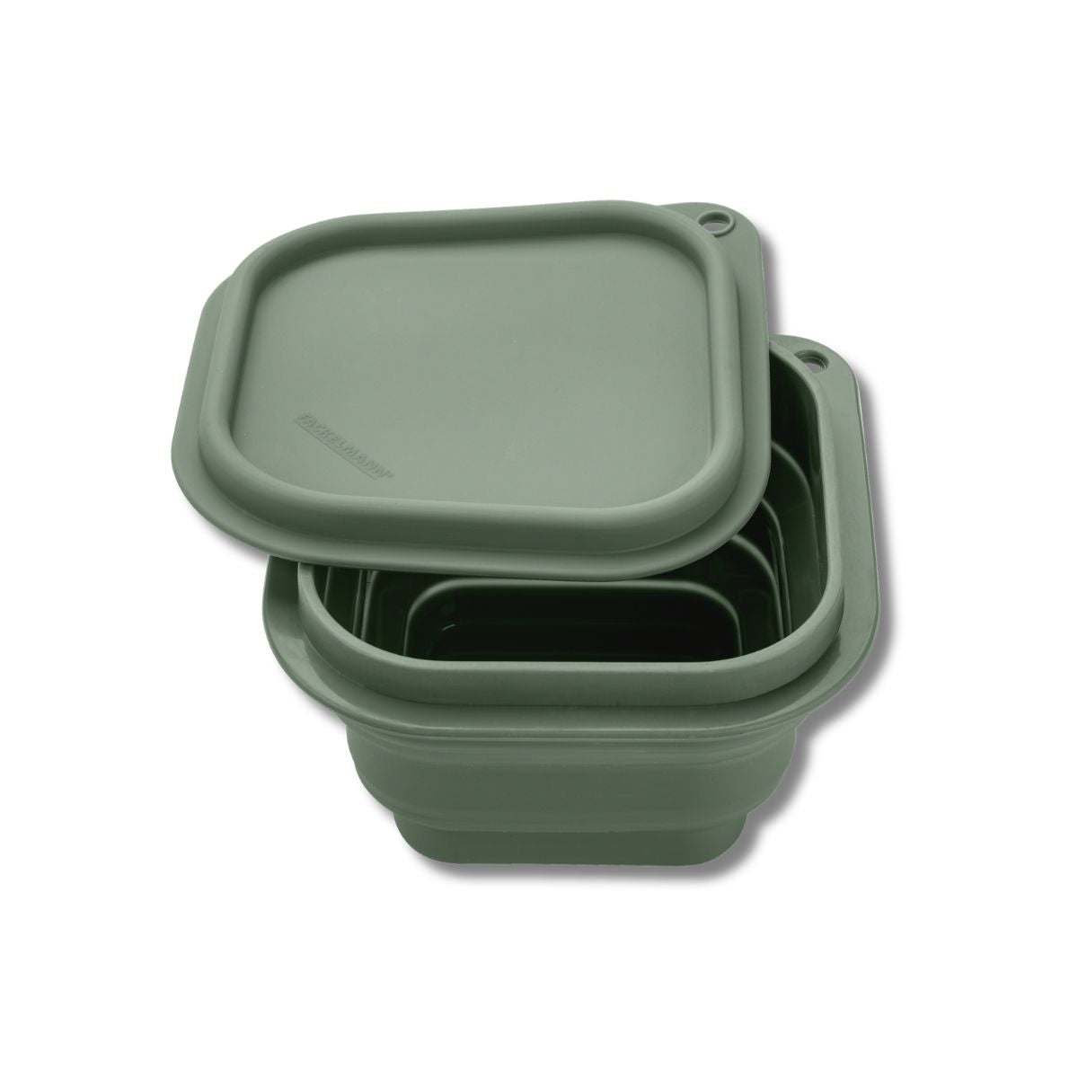 Boite À Snacks Pliable En Silicone Vert Storage