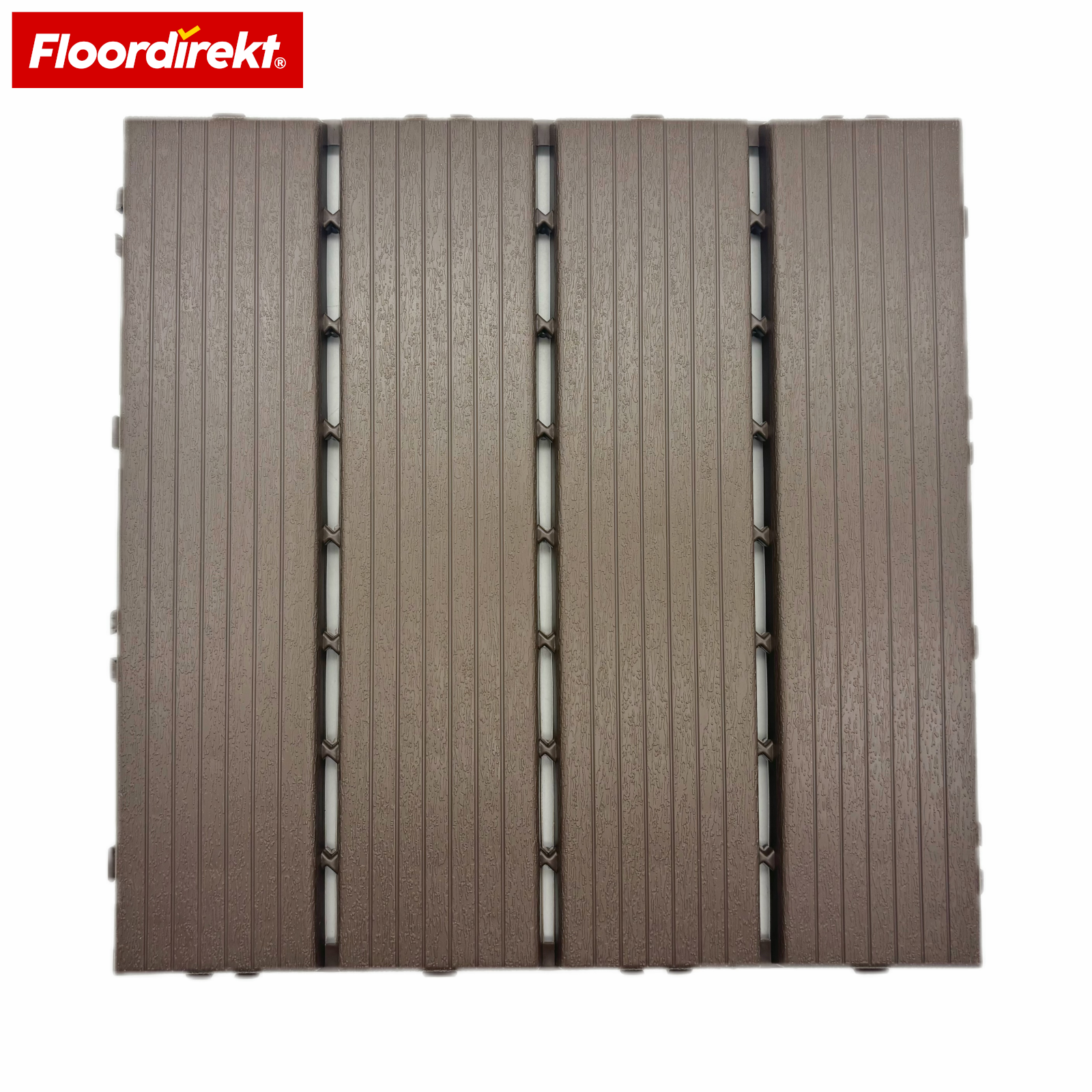 1 Dalle De Terrasse Majestic 30 X 30 Cm Dalles Clipsables Effet Lames De Bois