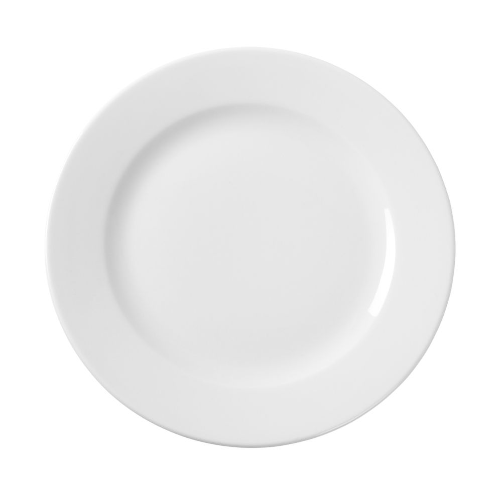Assiette Plate Porcelaine Blanche Simple Ø 200 Mm - Lot De 12 - Hendi