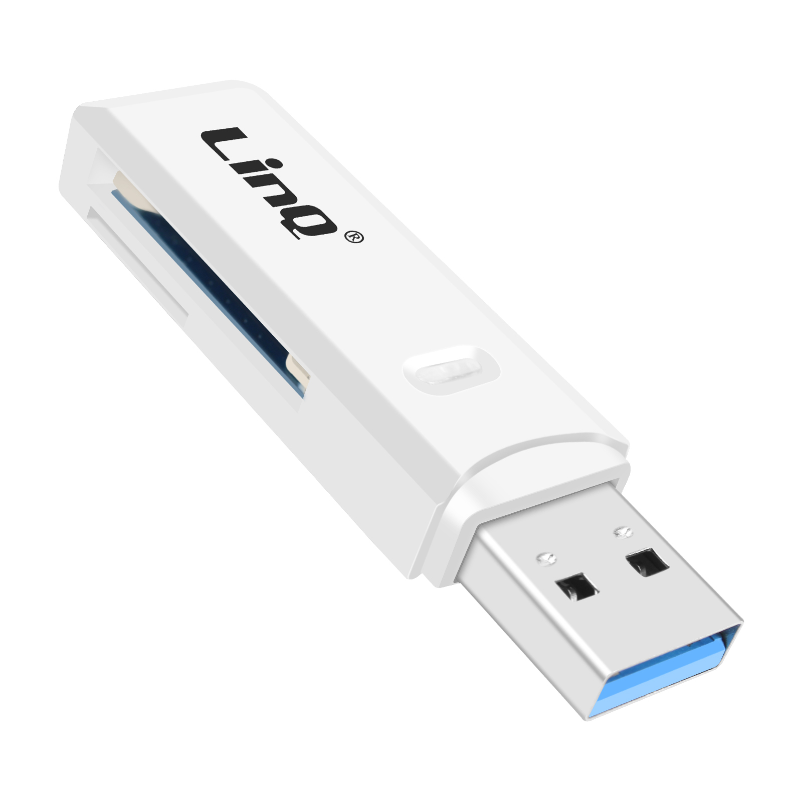 Lecteur Carte Sd Et Micro Sd Connecteur Usb 3.0 Vitesse Jusqu'à 5 Gbps Blanc Linq