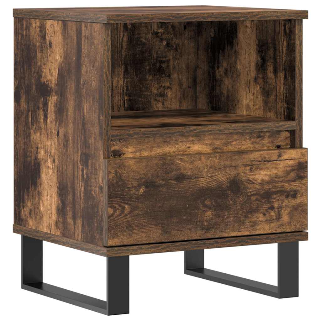 Table De Chevet Avec Tiroir Et Compartiment Ouvert 40 X 35 X 50 Cm Dec033592