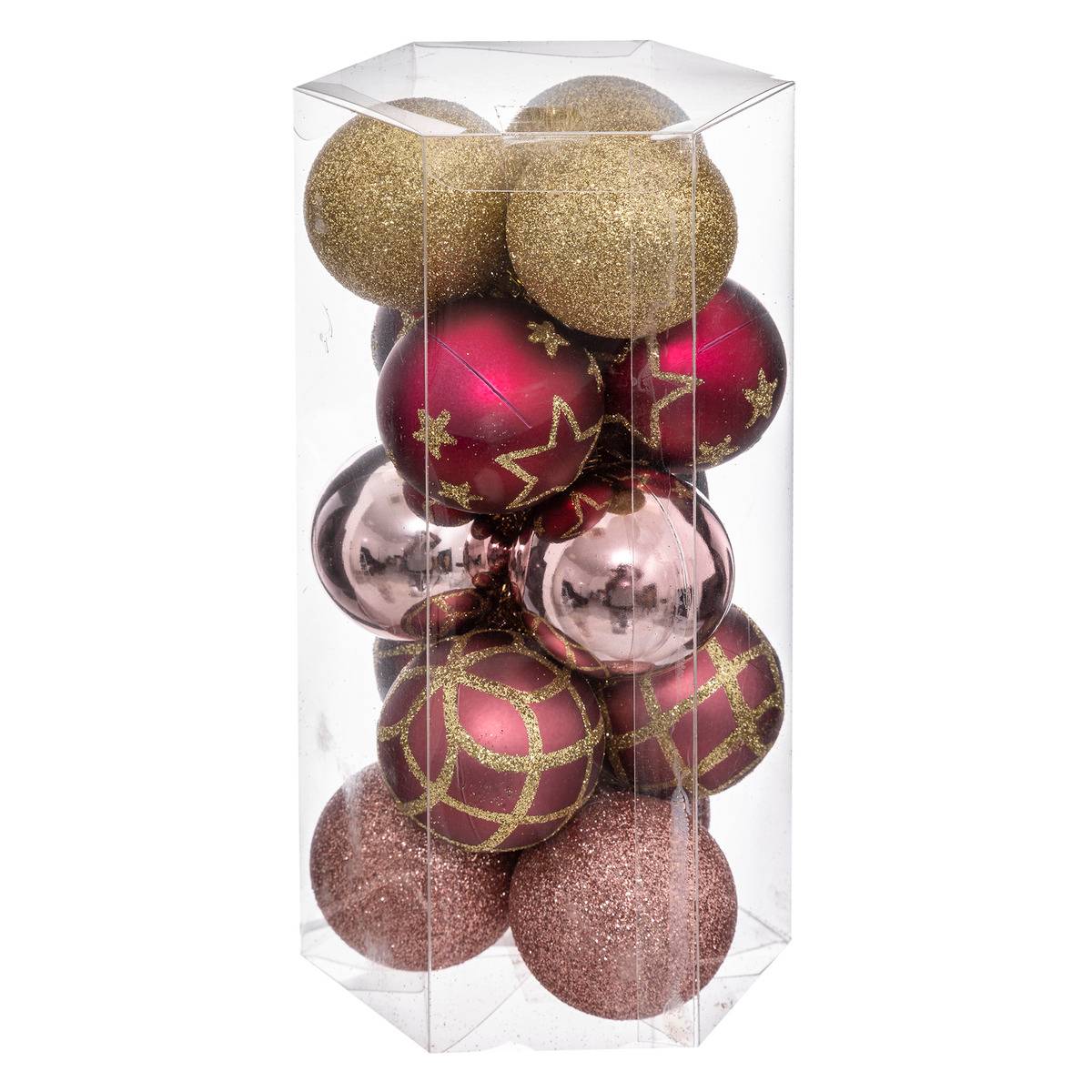 Boules De Noël Nouvelle Orléans Lot De 15 En Plastique Recyclé D5cm - Feeric Lights & Christmas