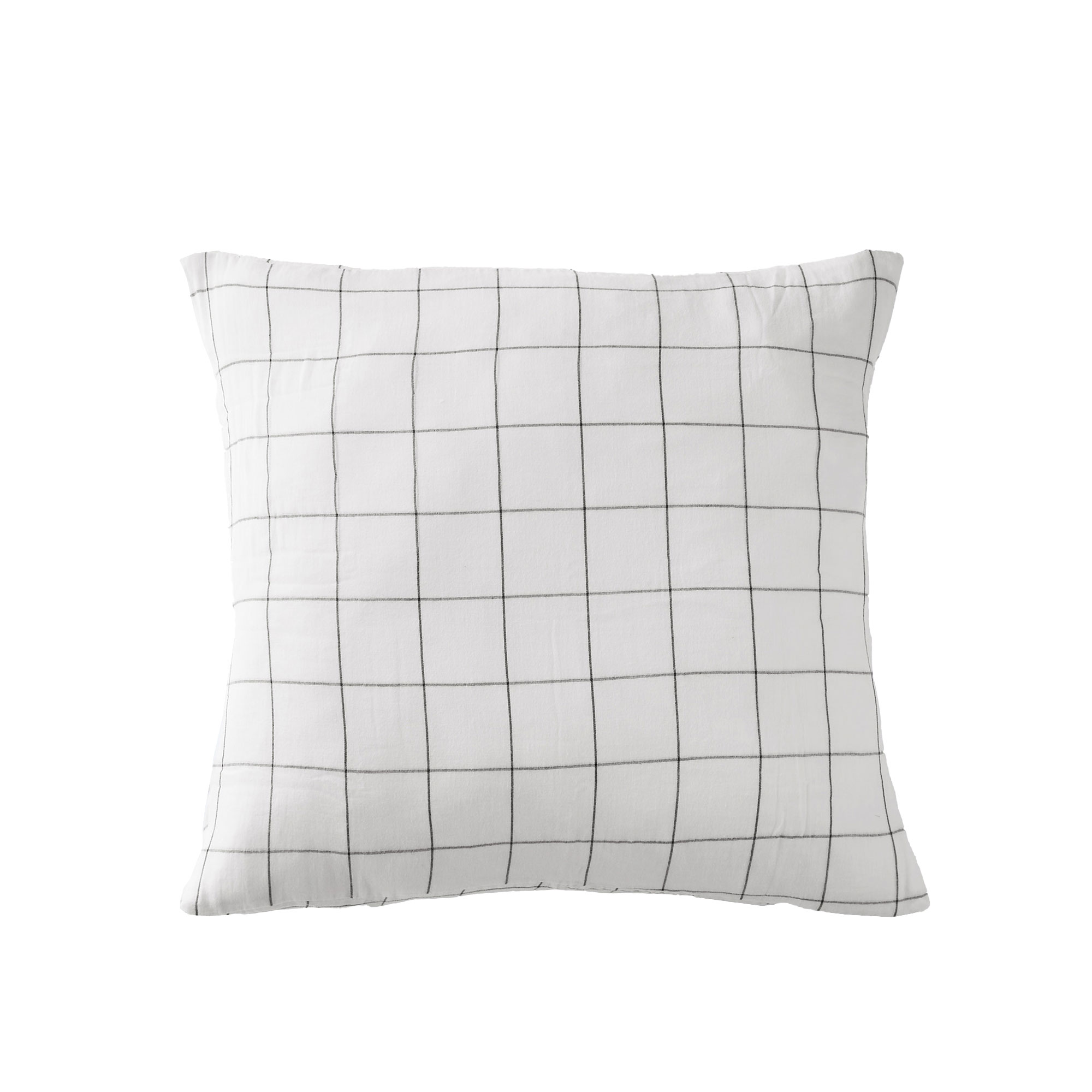 Taie D'oreiller 60x60 Cm Gaze De Coton À Grands Carreaux Chantilly